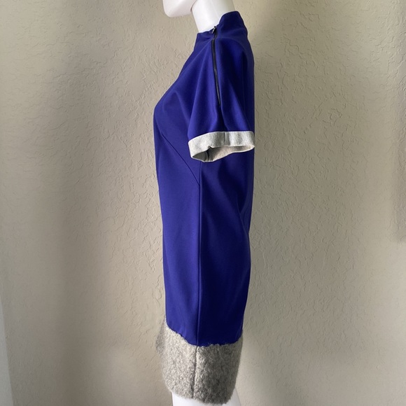 Patrizia Pepe Royal Violet Gray Dress New - Picture 7 of 12